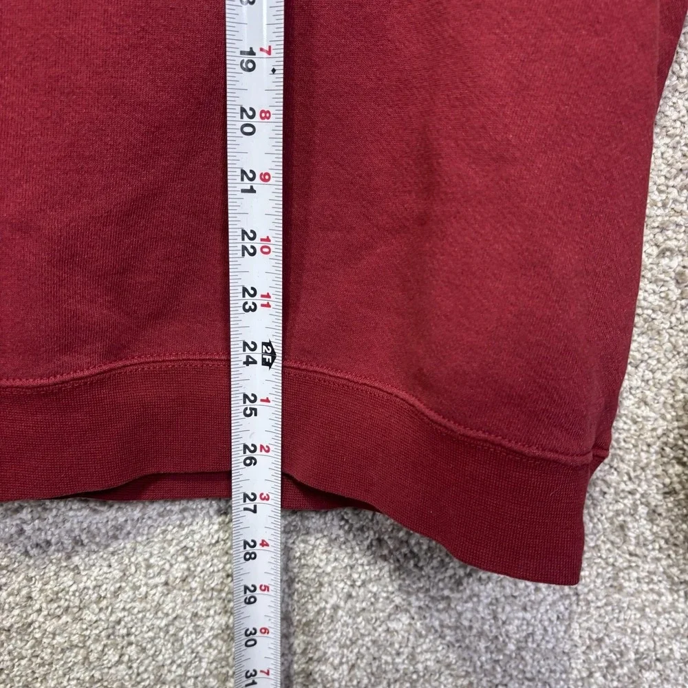 Nike Vintage Mens Large Red Fleece Crewneck Pullover Embroidered Logo Sweatshirt